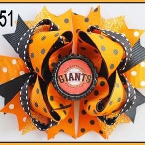 4.5 INCH MLB SAN FRANCISCO GIANTS HAIRBOW